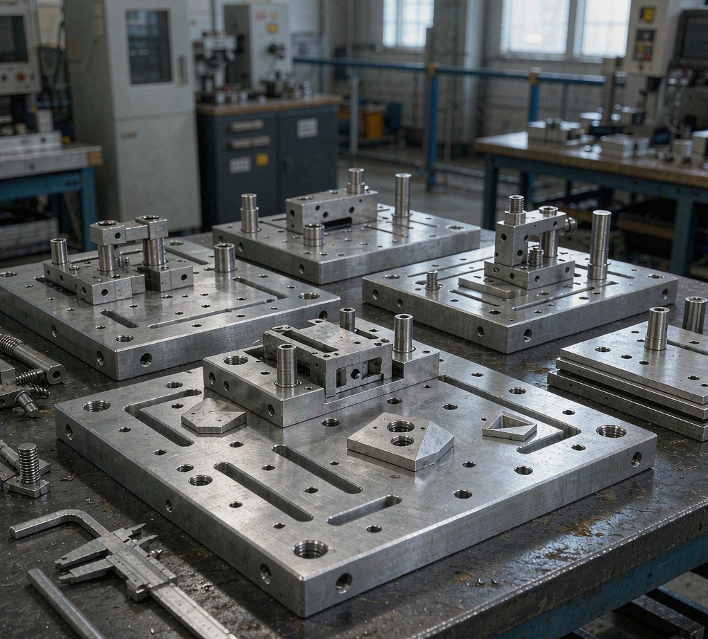Aluminum automation fixture plates for case study