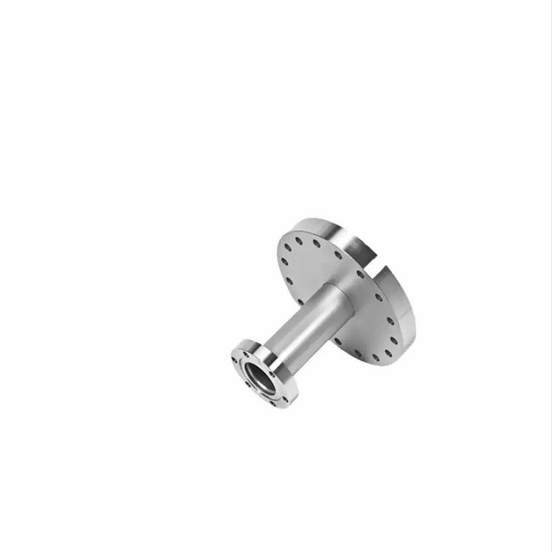 Custom 5-axis CNC machined stainless steel manifold with angled ports